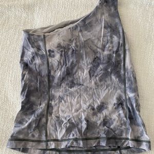 Lululemon one shoulder Diamond dye tank size 8